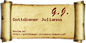 Gottdiener Julianna névjegykártya